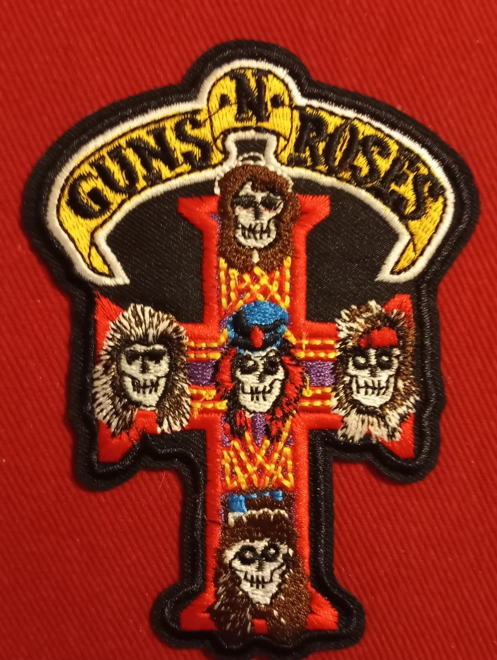 Guns N Roses iron on embroidered criss patch applique